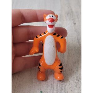 Disney Tigger flocked belly Winnie Pooh toy figure